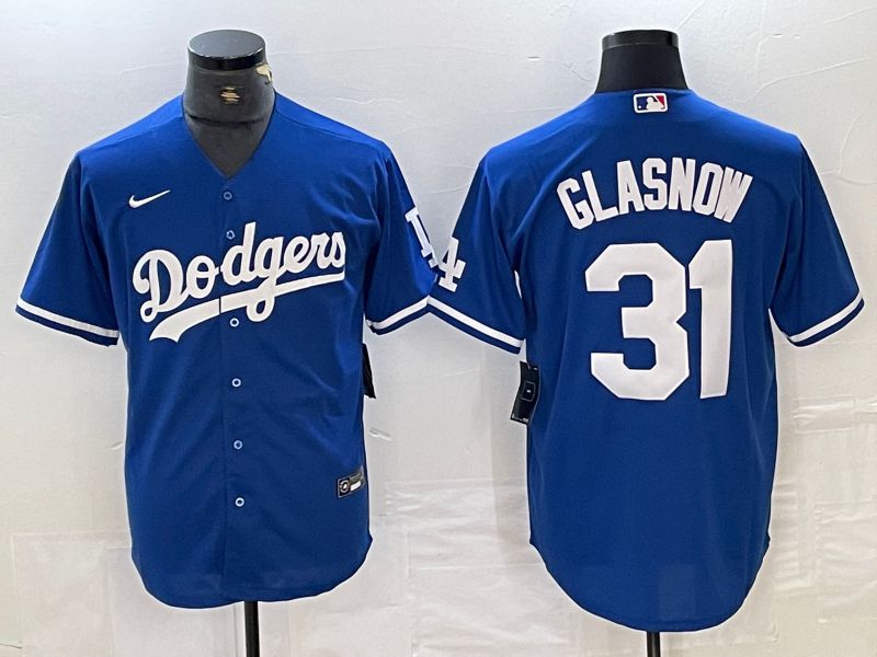 Men Los Angeles Dodgers #31 Glasnow Blue Nike Game MLB Jersey style 1->los angeles dodgers->MLB Jersey